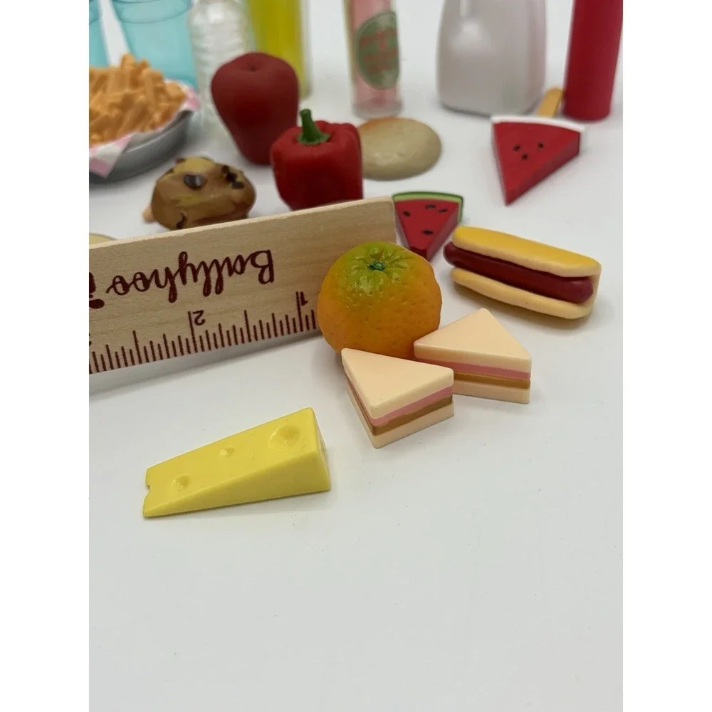 Miscellaneous Lot Doll Food Toy Accessories 29pcs For Small Dolls